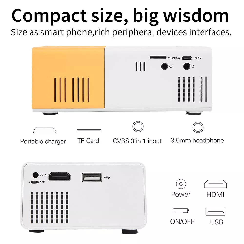 Play On The Go: Mini Portable Projector GLORIFY™