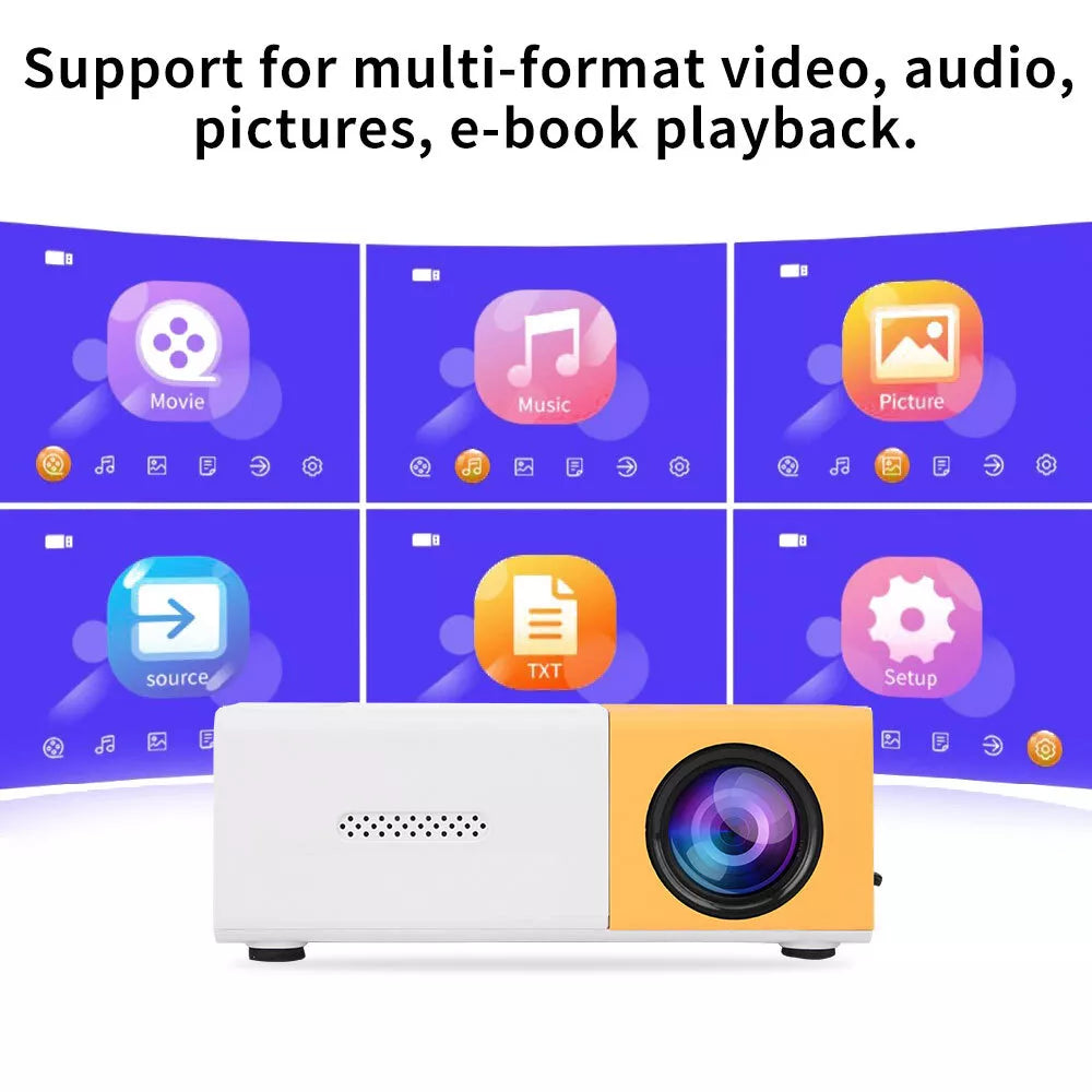 Play On The Go: Mini Portable Projector GLORIFY™